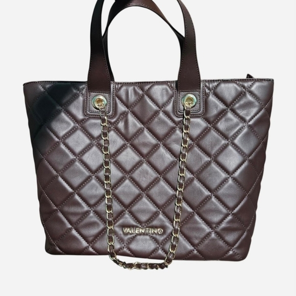 Mario Valentino Handbags - Mario Valentino Brown Ocarina Shopper Bag